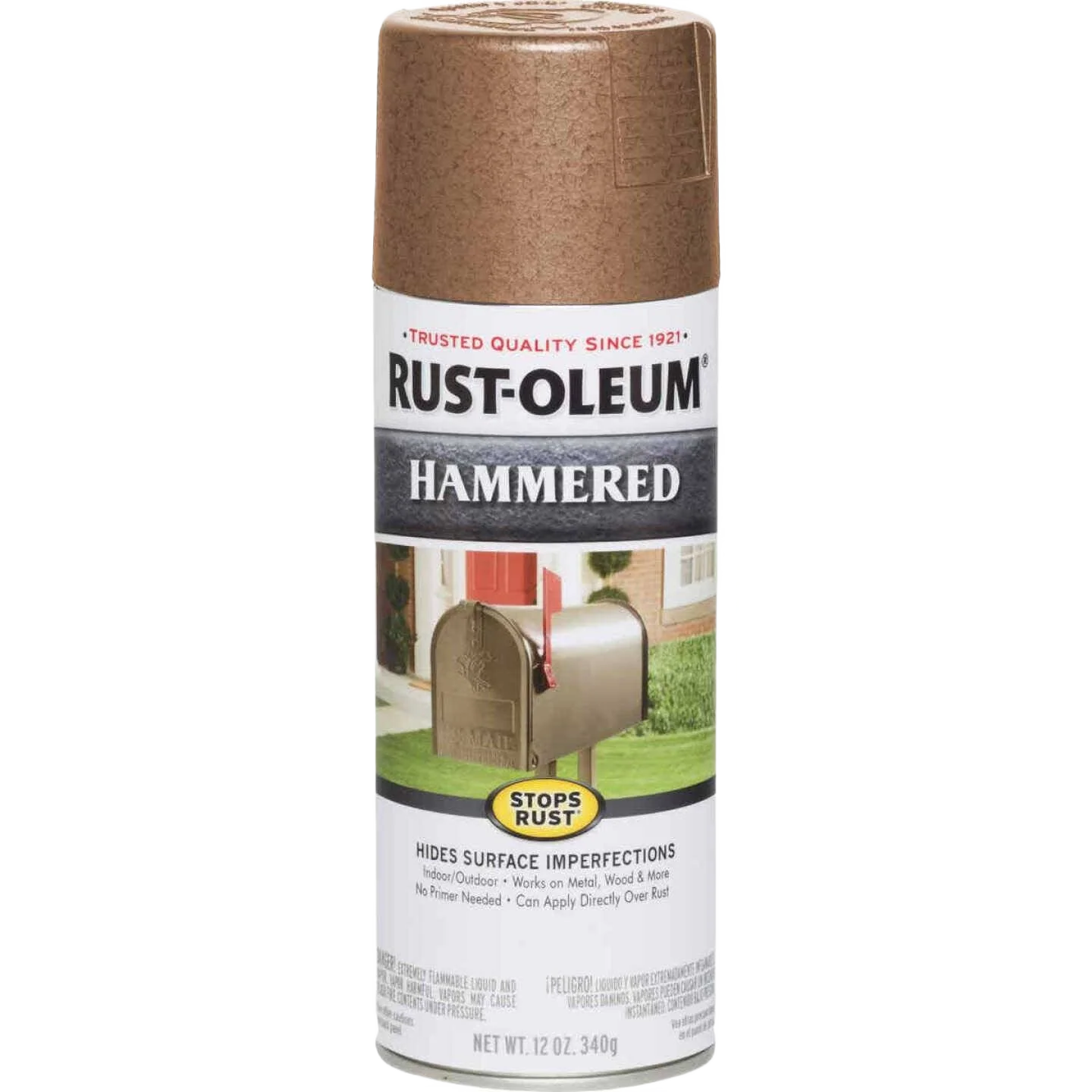 Official Rust-Oleum Stops Rust Hammered Copper Spray Paint 12 oz. Dependable