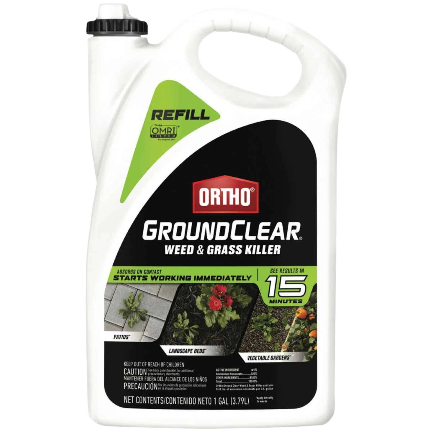 Selected Ortho GroundClear Weed Grass Killer Refill 1 gal. Reusable