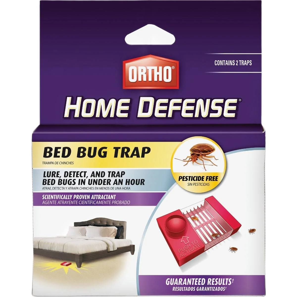 Optimized Ortho Home Defense MAX Bed Bug Trap 2 Pack Stylish