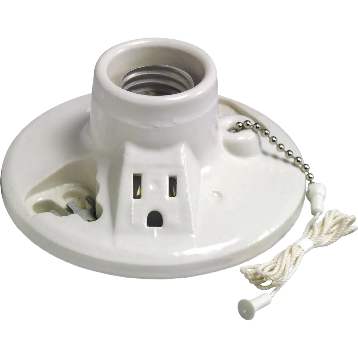 Top-Quality Leviton White Porcelain Incandescent Lampholder Traditional