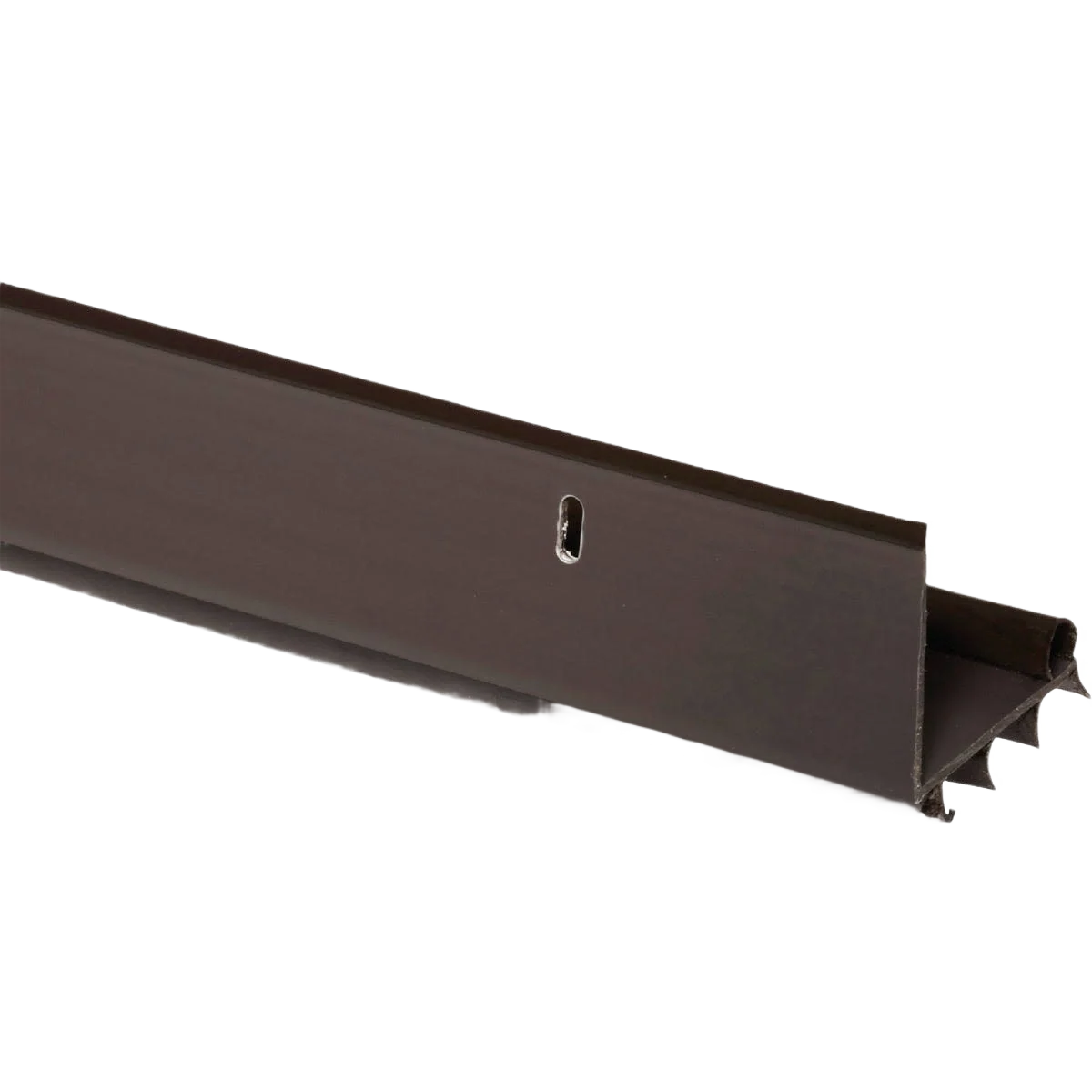 Authentic M-D Bronze L-Shaped Door Bottom with Vinyl Fins 2.5 In. W x 1.5 In. H x 36 In. L Next-Generation