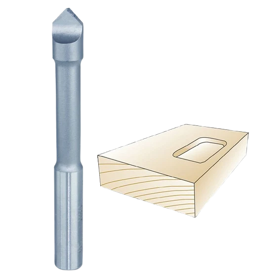 Contemporary Whiteside Panel Bit w Pilot Plunge Point 3 8 in. SH x 3 8 in. CD x 1 in. CL Specialty