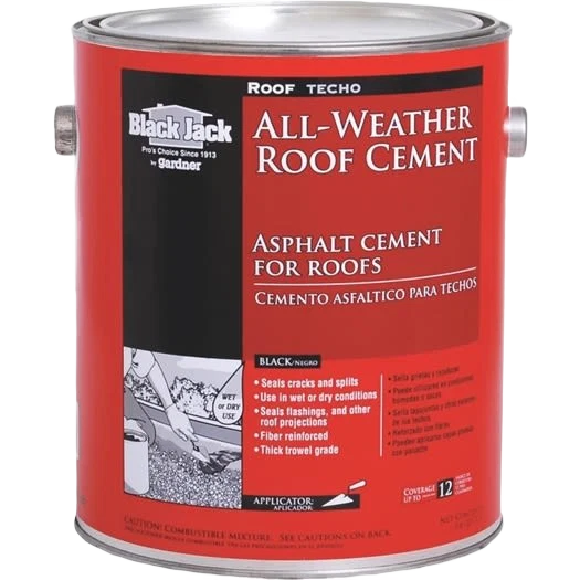 Practical Black Jack All-Weather Roof Cement 1 Gallon Premium Material