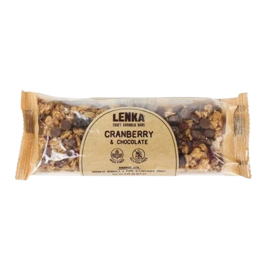 Exceptional Lenka Cranberry and Chocolate Granola Bar Proven