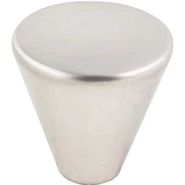 Original Design Hardware Resources Kasa 1 In. Conical Knob Satin Nickel 10-Pack Reliable
