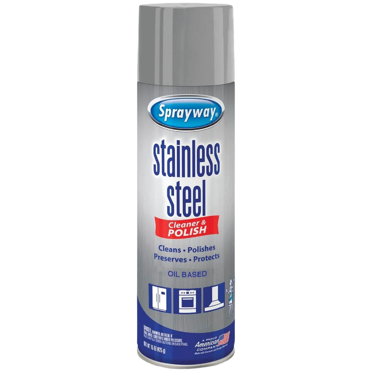 Original Sprayway Oil-Based Stainless Steel Cleaner 15 oz. High-Grade