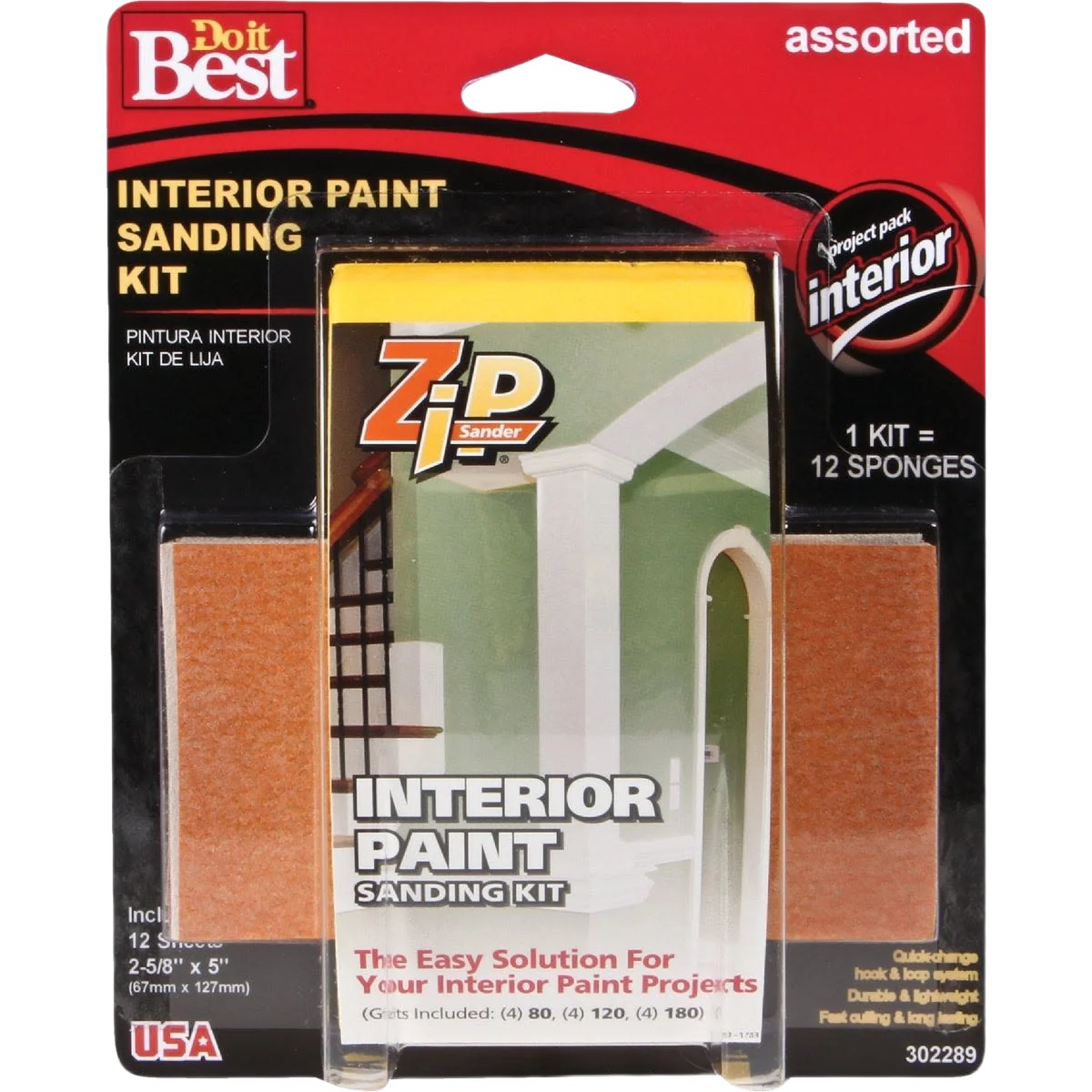 Casual Do it Zip Sander Interior Paint Hand Sanding Kit Optimized