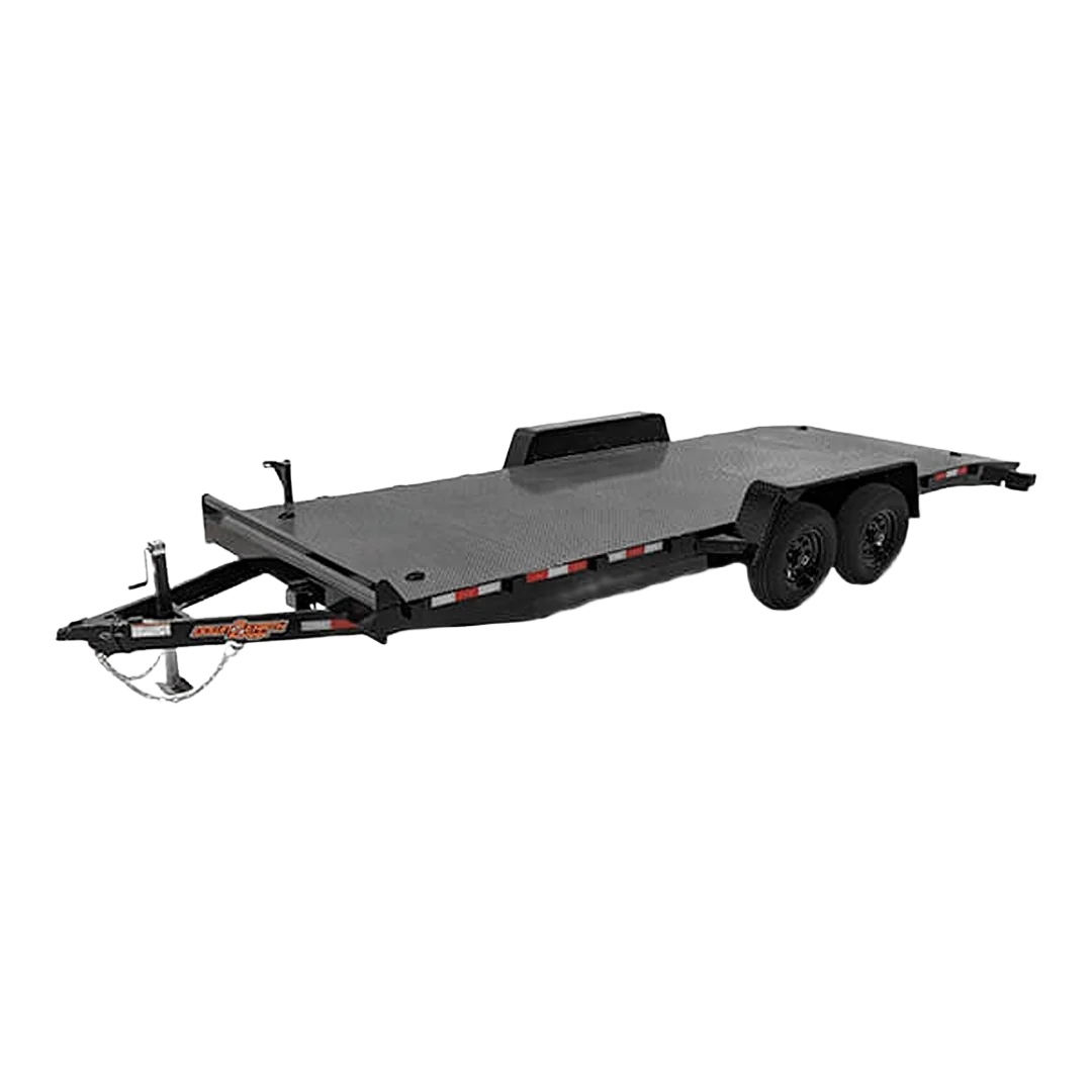 Premium Material Down 2 Earth 82 x 18′ Steel Deck Gravity Tilt Carhauler 7K GVWR Excellent