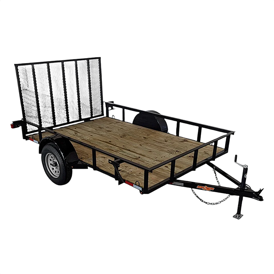 Practical Down 2 Earth 76 x 10′ Angle Series Utility Trailer Functional