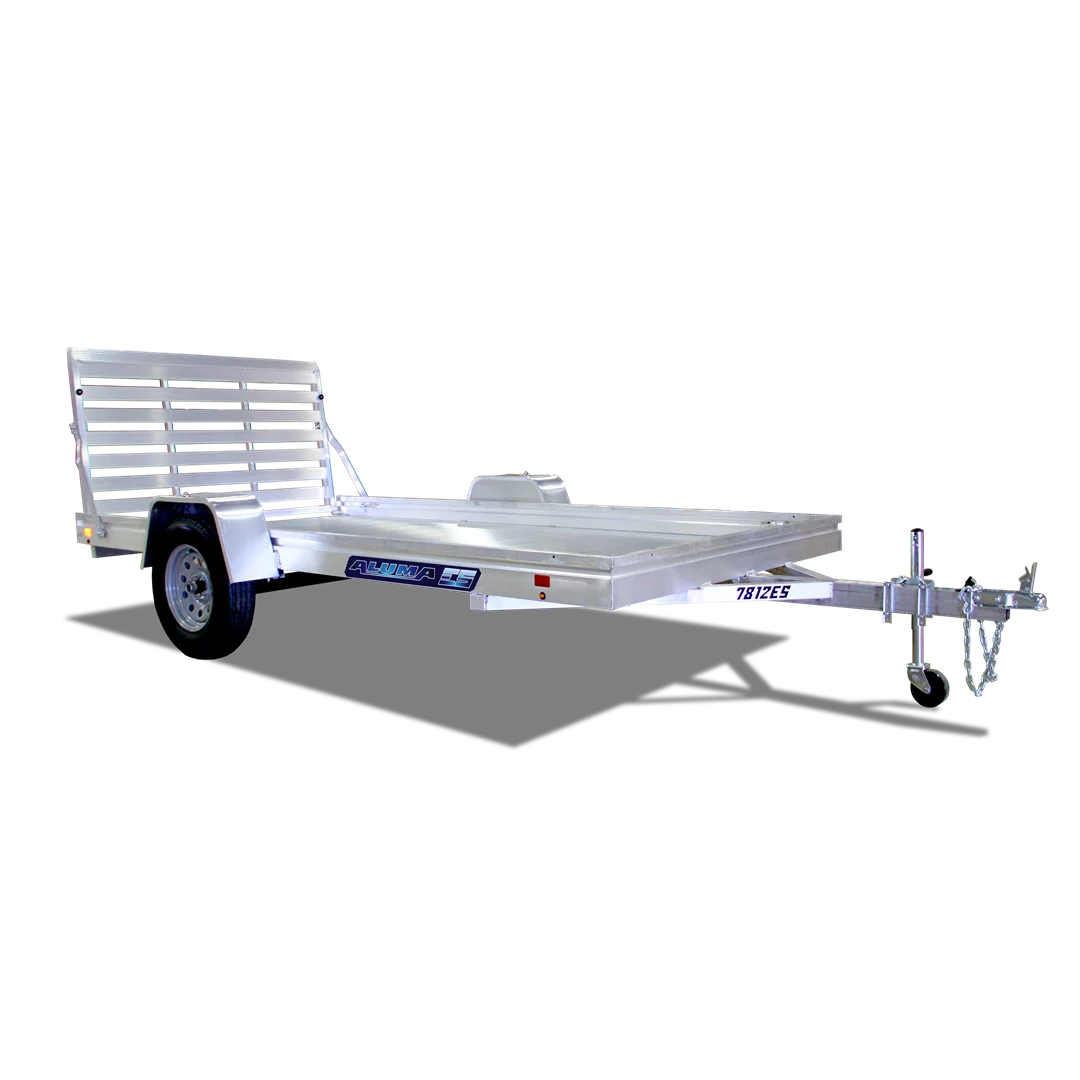 Authentic Aluma 7812ESA Aluminum Single Utility Trailer Verified