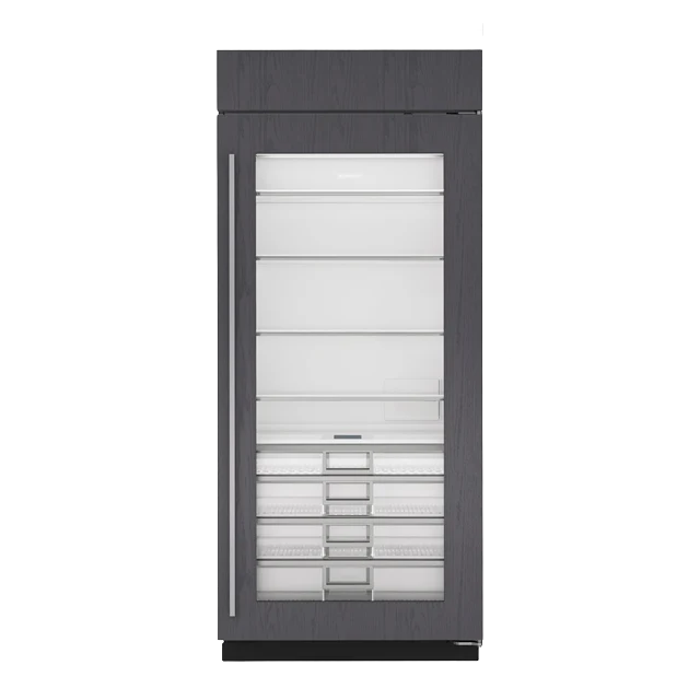 Clean Sub-Zero 36 Refrigerator With Glass Door – Right Hinge High-Performance