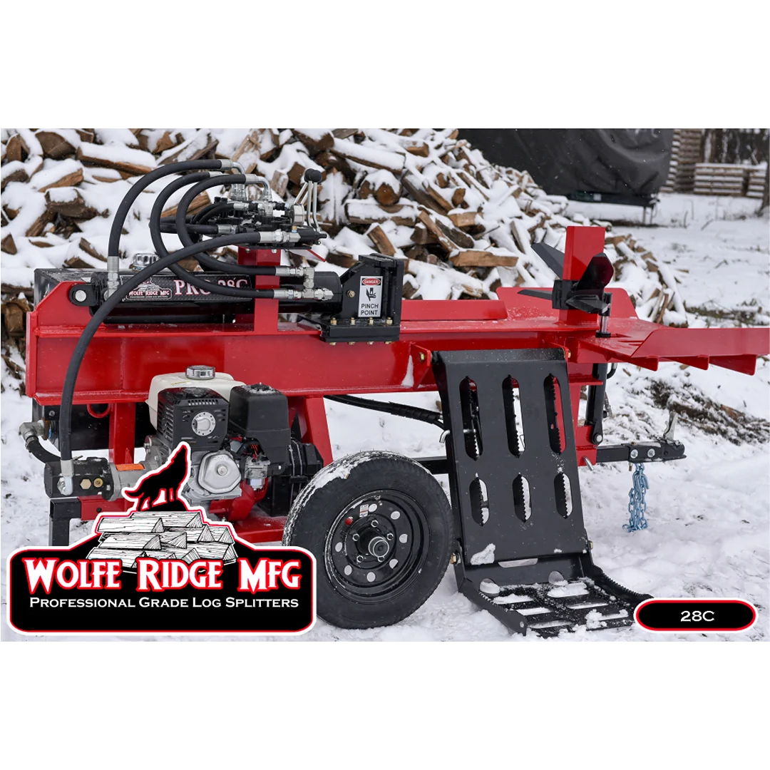 Sustainable Wolfe Ridge 28 Ton Compact Commercial Firewood Log Splitter Organic