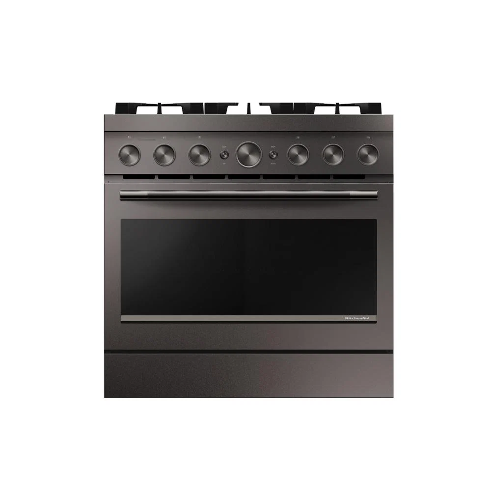 Dependable 36-Inch 6 Burner Commercial-Style Dual Fuel Range with No Preheat Air Fry Mode Pure