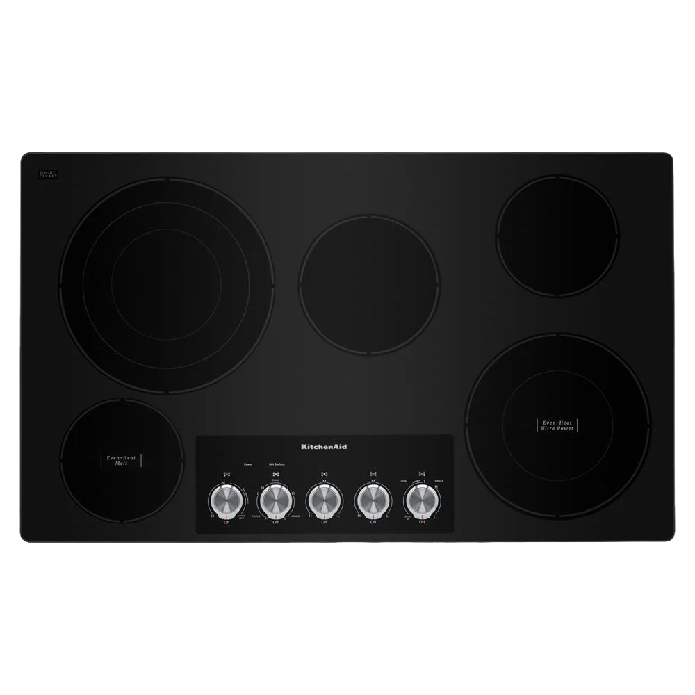 Original Design 36 Electric Cooktop with 5 Elements and Knob Controls Official