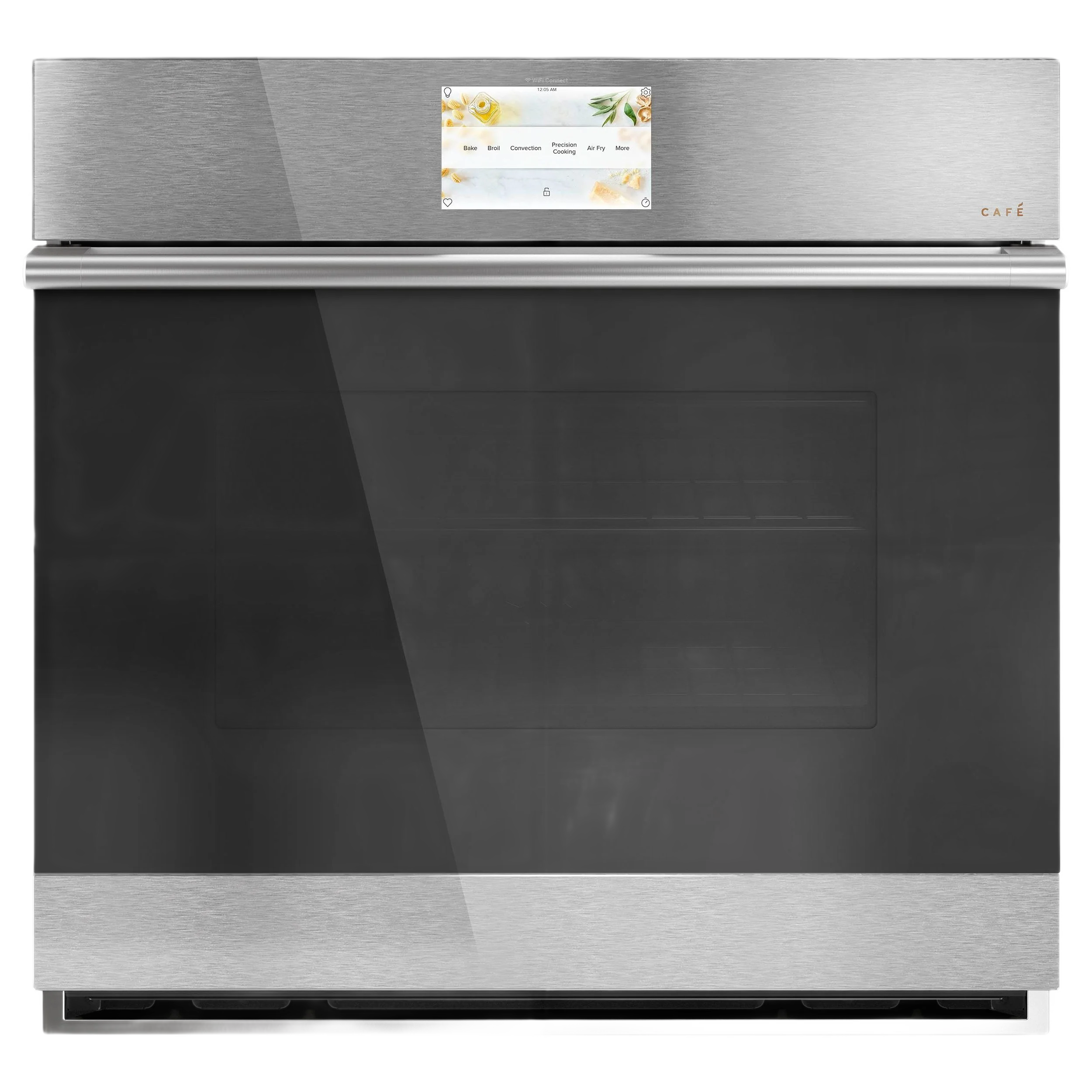 Carefully Designed CAFÉ™ 30 Smart Single Wall Oven with Convection in Platinum Glass Efficient