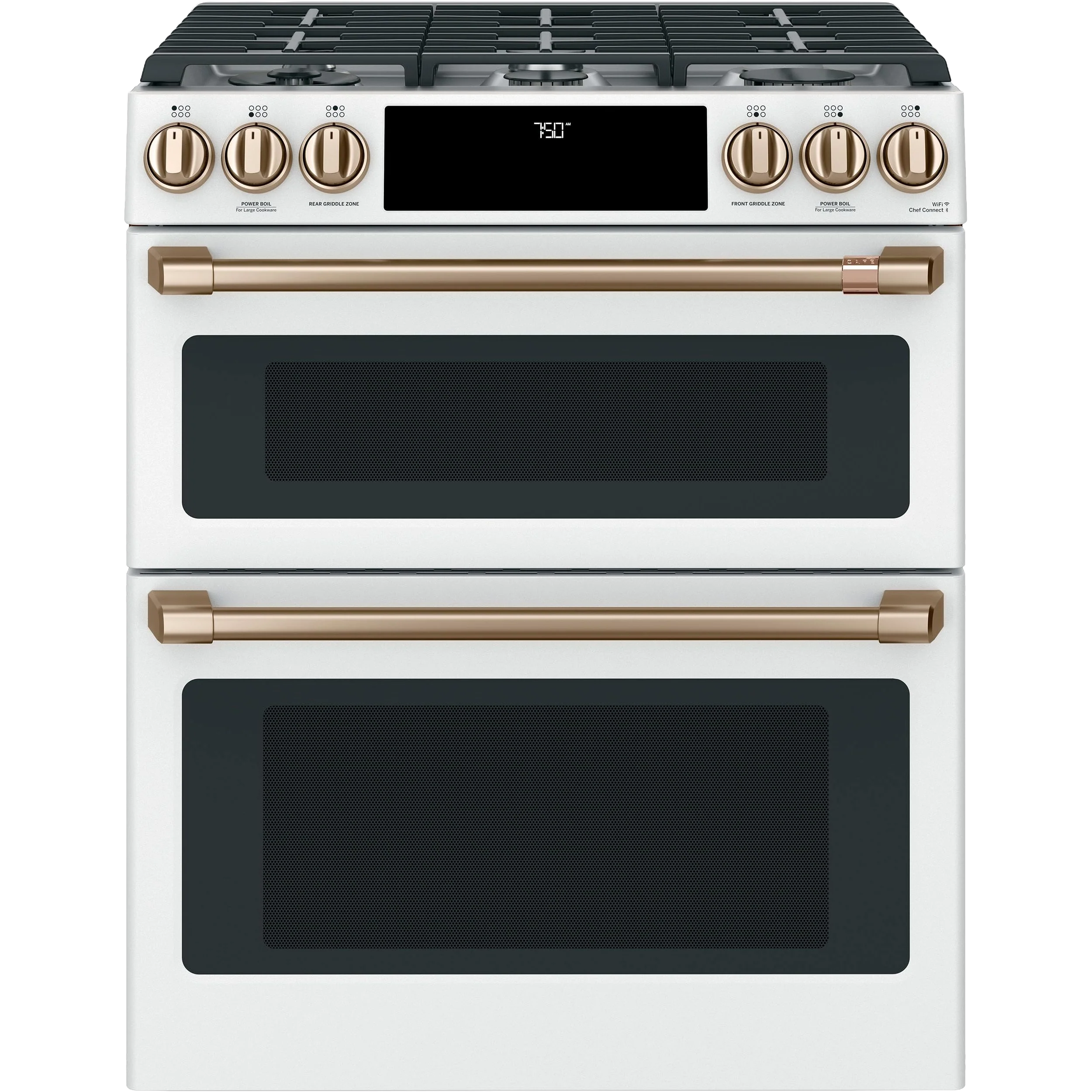 Sophisticated CAFÉ™ 30 Smart Slide-In Front-Control Gas Double-Oven Range with Convection Eco-Friendly