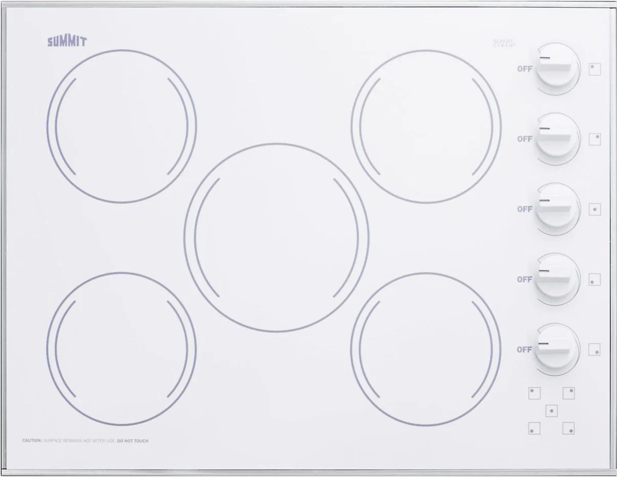 Reusable 27 Wide 230V 5-Burner Radiant Cooktop Verified