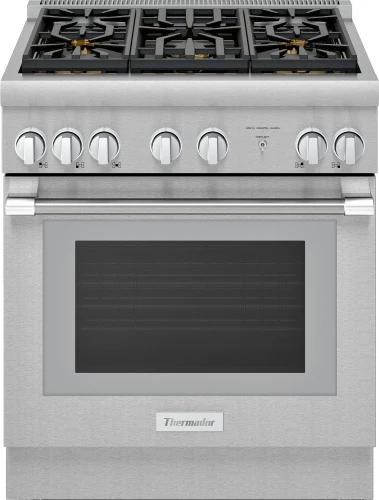 Minimalist Dual Fuel Professional Range 30” Pro Harmony® Standard Depth Stainless Steel Prestigious