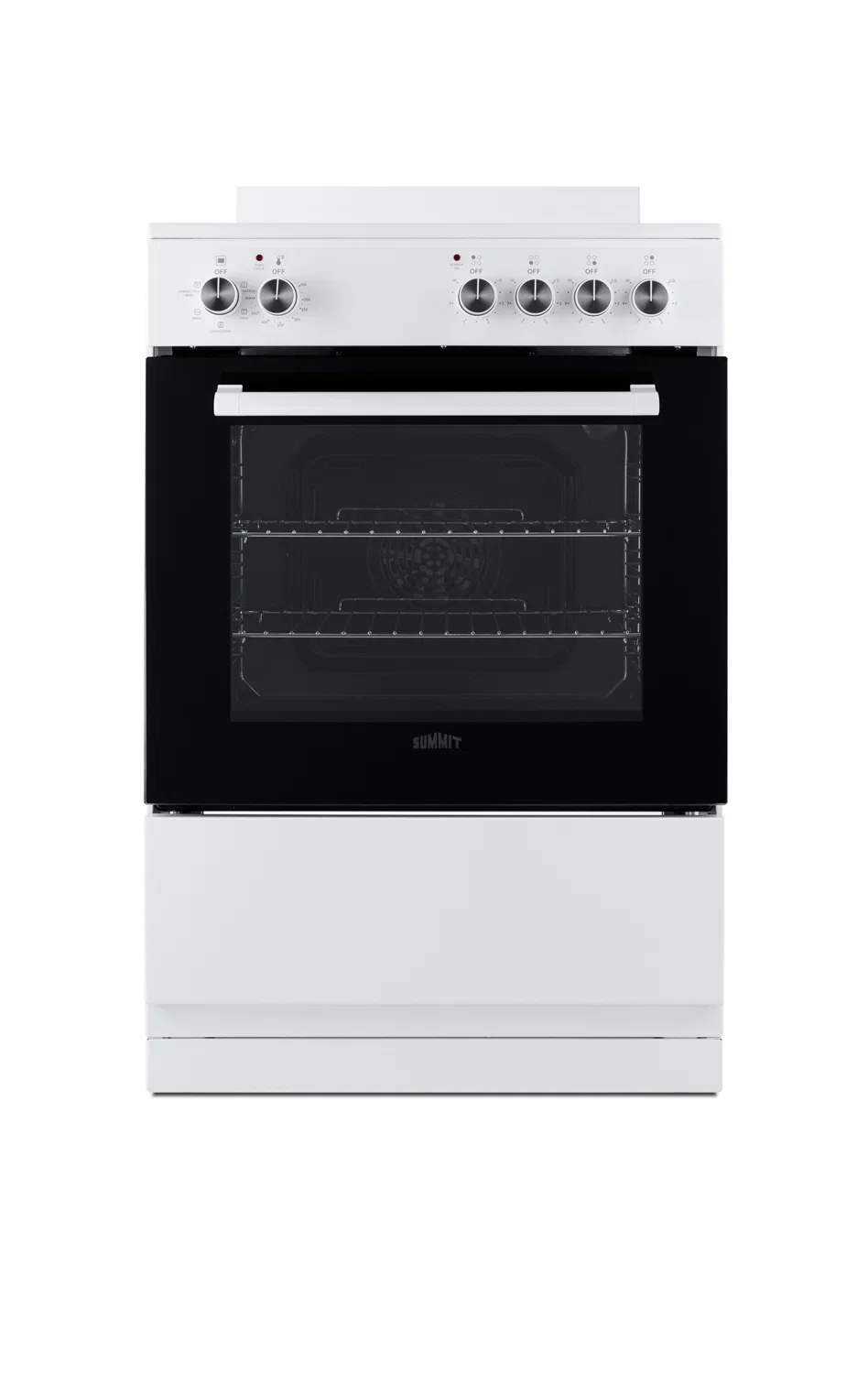 Practical 24 Wide Electric Smooth-Top Range Flexible