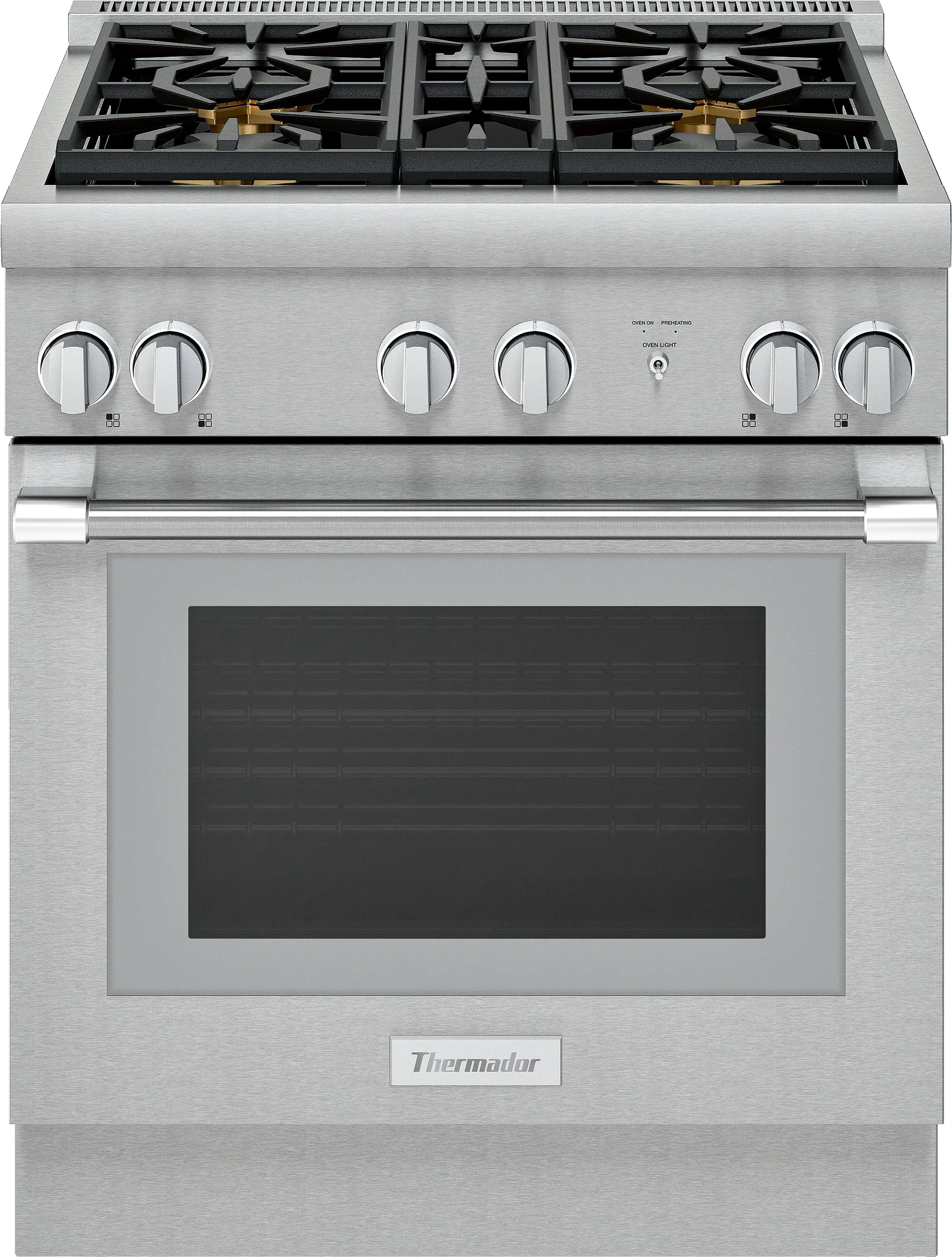 Sophisticated Gas Professional Range 30” Pro Harmony® Standard Depth Stainless Steel Efficient
