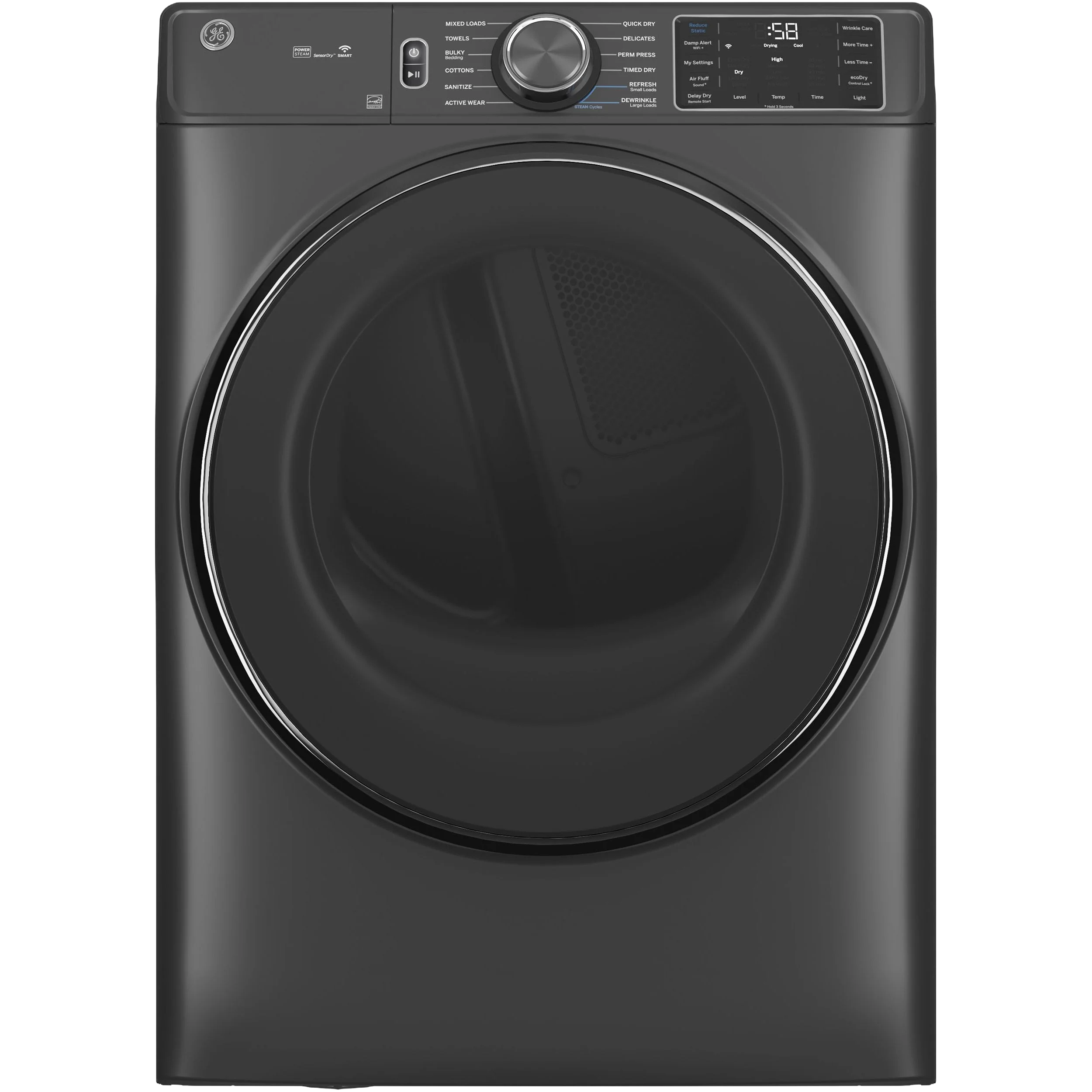 Advanced GE® ENERGY STAR® 7.8 cu. ft. Capacity Smart Front Load Gas Dryer with Steam and Sanitize Cycle Genuine