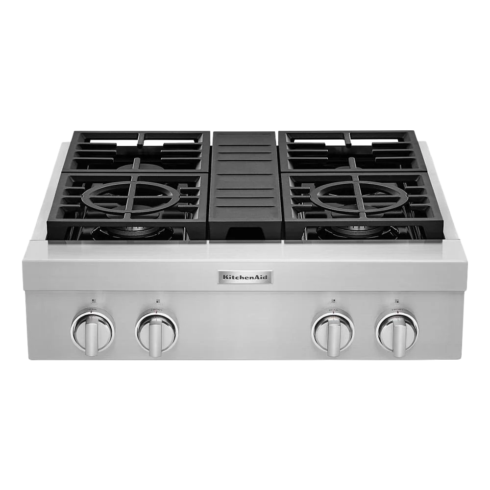 Effective KitchenAid® 30” 4-Burner Commercial-Style Gas Rangetop Carefully Designed