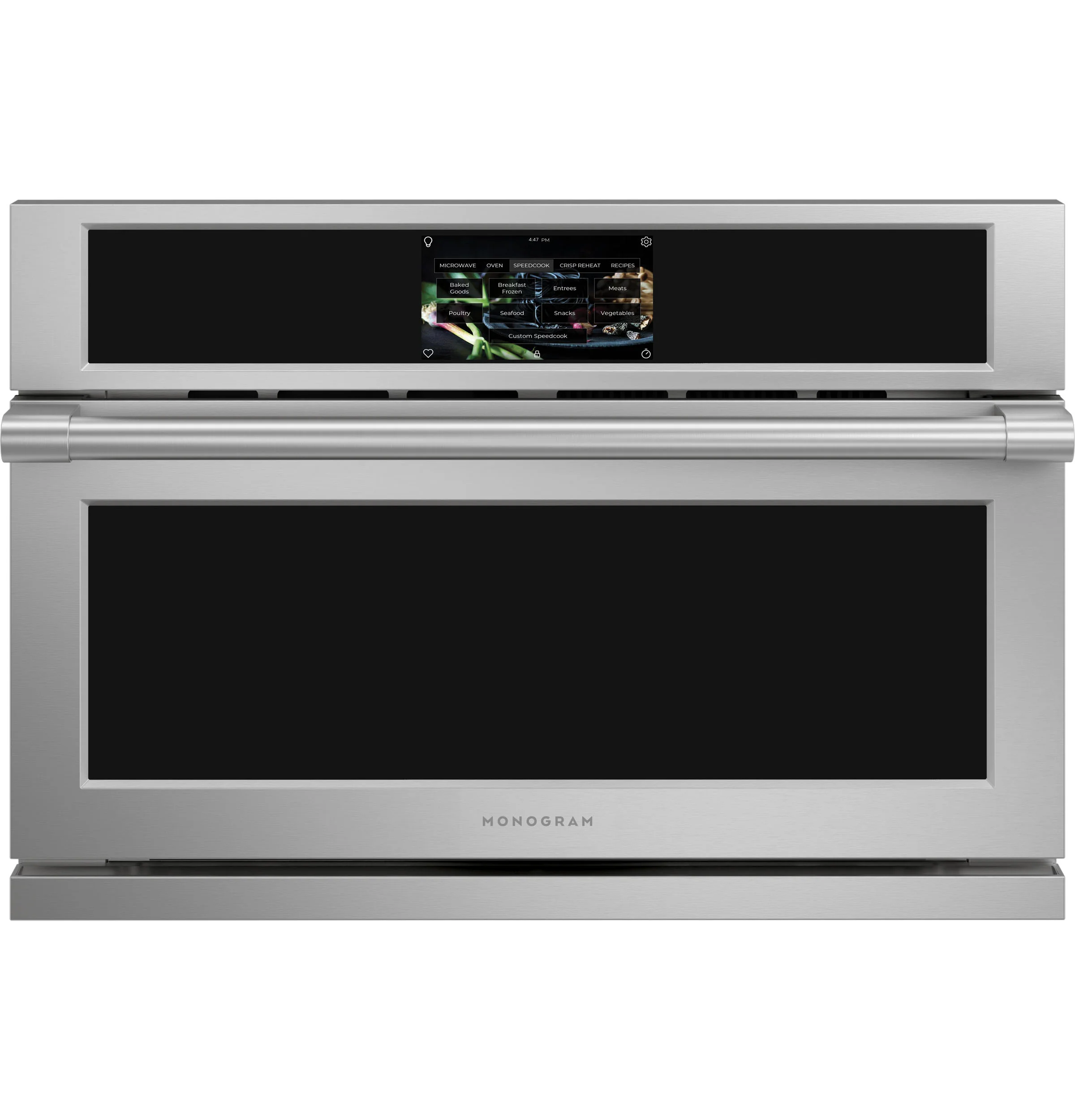 Contemporary Monogram 27 Five in One Wall Oven with 120V Advantium® Technology Versatile