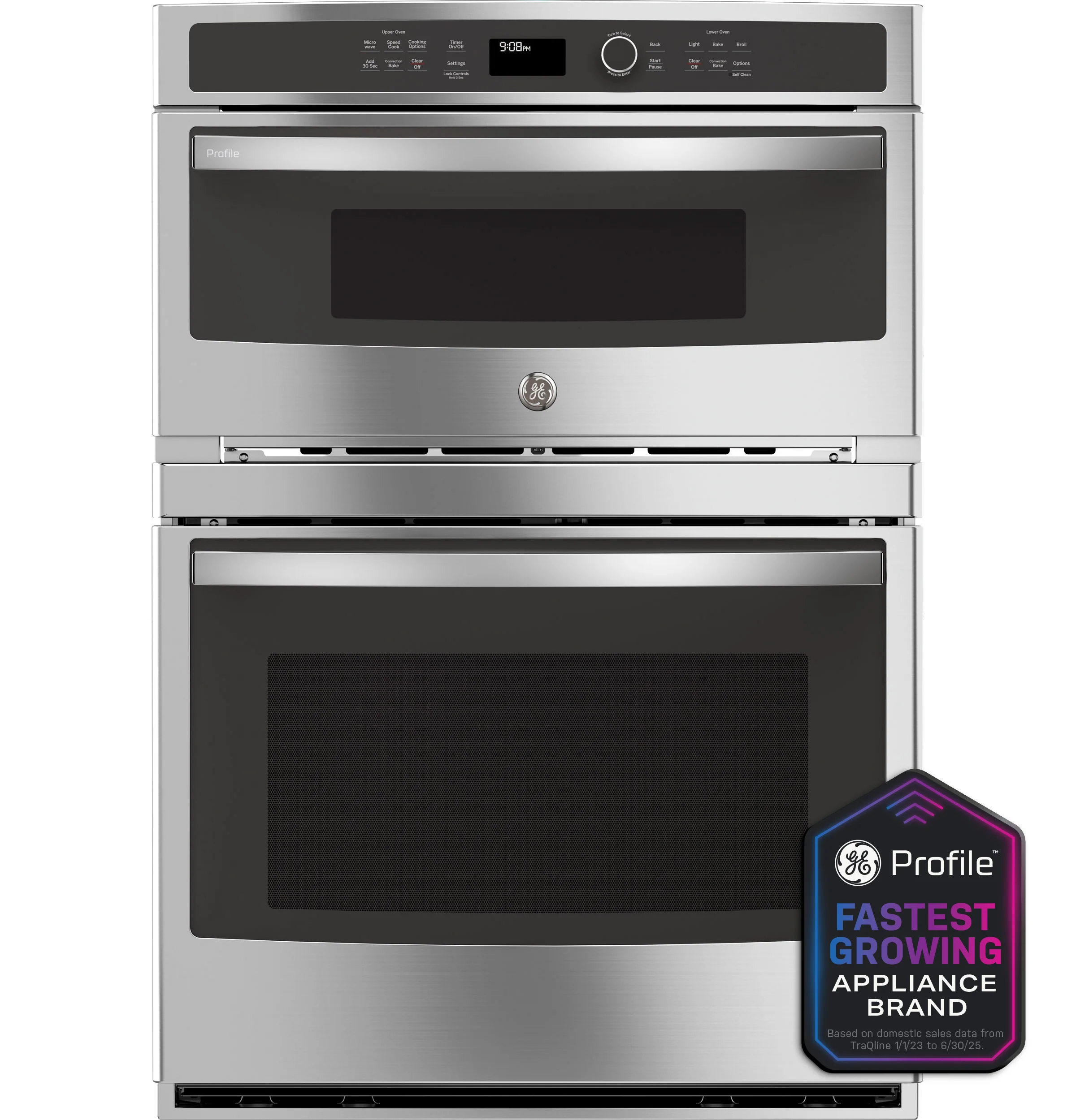 Practical GE Profile™ 30 in. Combination Double Wall Oven with Convection and Advantium® Technology Consistent