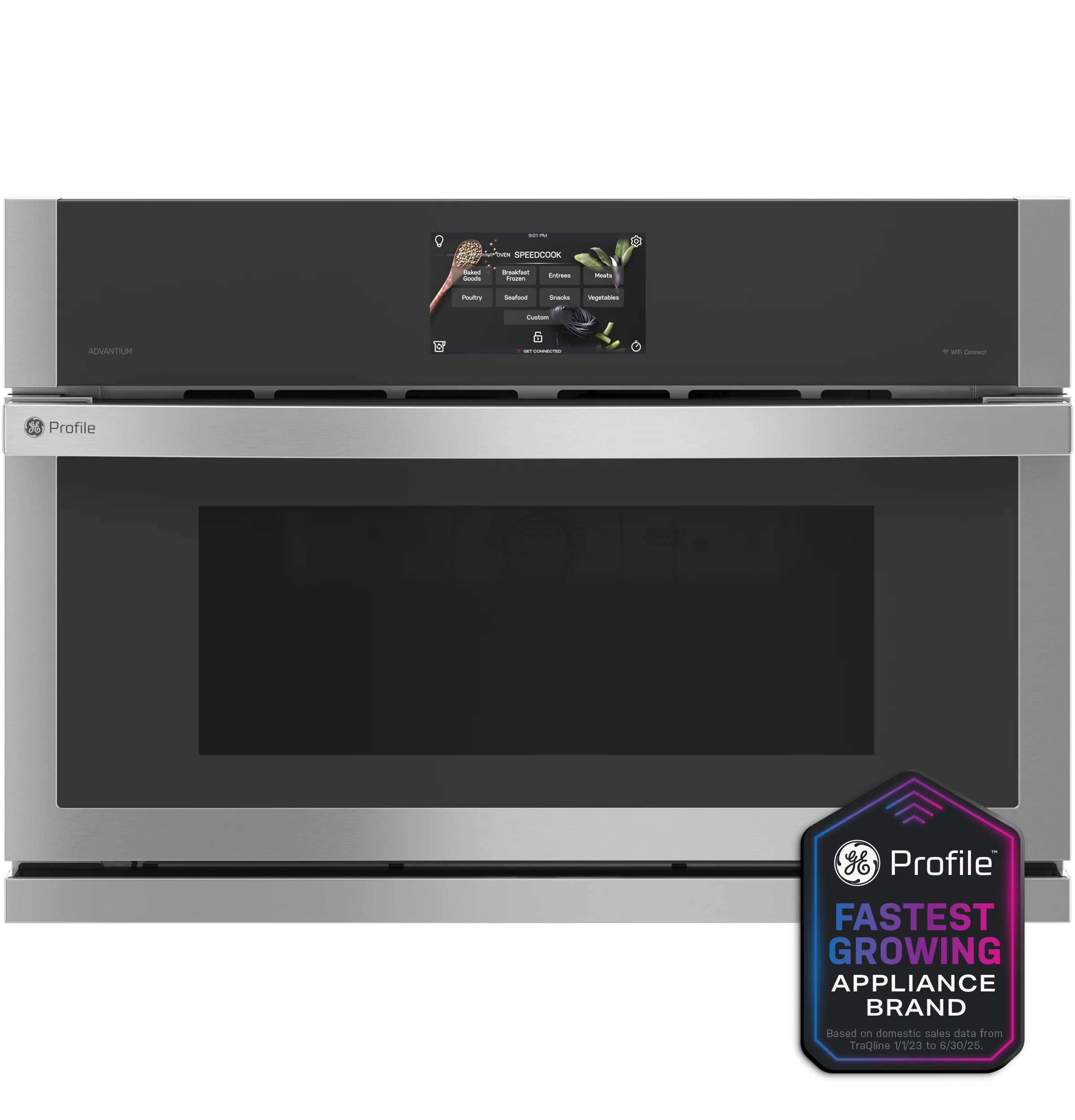 Smart GE Profile™ 30 Single Wall Oven with 240V Advantium® Technology Effective