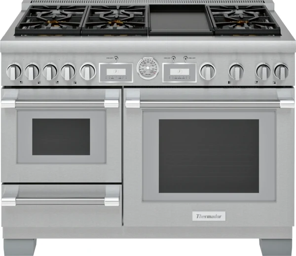 Trendy Dual Fuel Professional Range 48” Pro Grand® Commercial Depth High-Performance