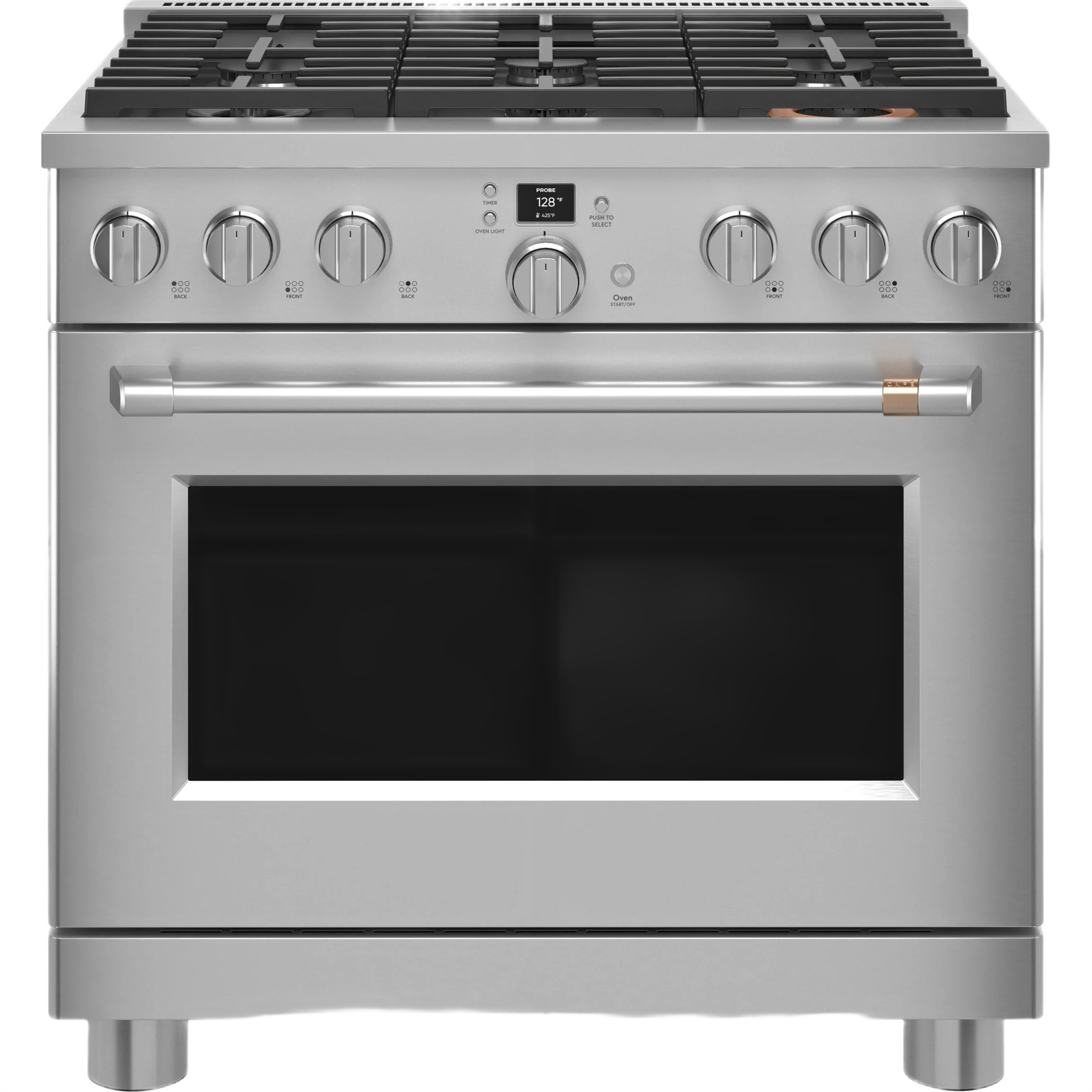 Prestigious CAFÉ™ 36 Smart Dual-Fuel Commercial-Style Range with 6 Burners Natural Gas Authentic