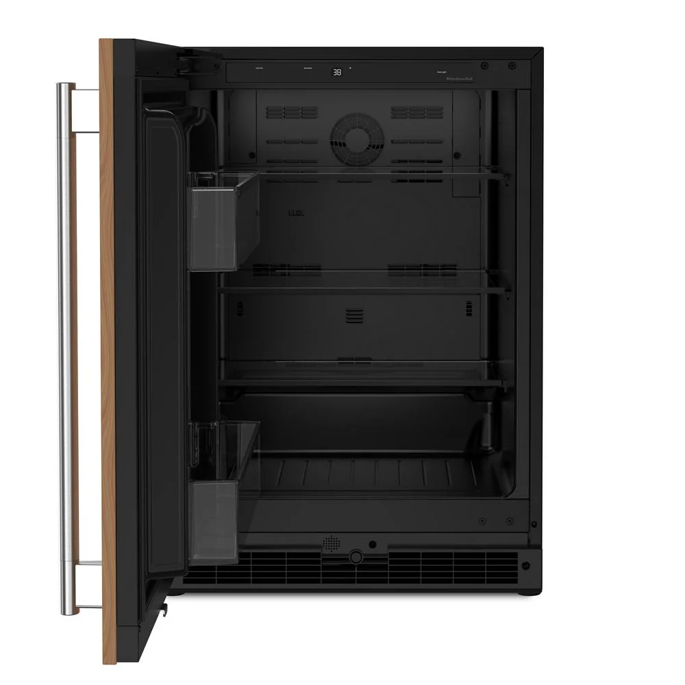 Premium Material 5.0 Cu. Ft. 24-Inch Panel-Ready Undercounter Refrigerator with LED Interior Lighting Contemporary