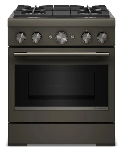 Soft 30-Inch 4 Burner Commercial-Style Dual Fuel Range with No Preheat Air Fry Mode Durable