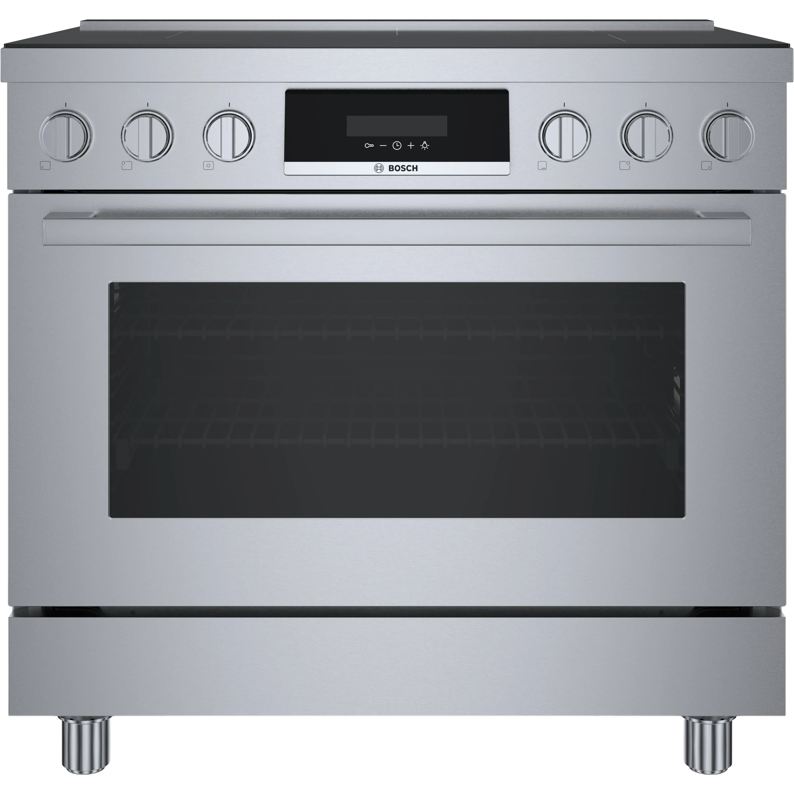 Fashionable 800 Series Induction standing range 36” Stainless Steel Lightweight