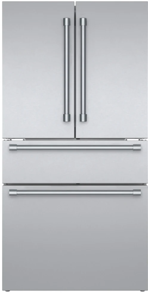 Traditional dom® standing French Door Bottom Mount Refrigerator 36” Stainless Steel Dependable