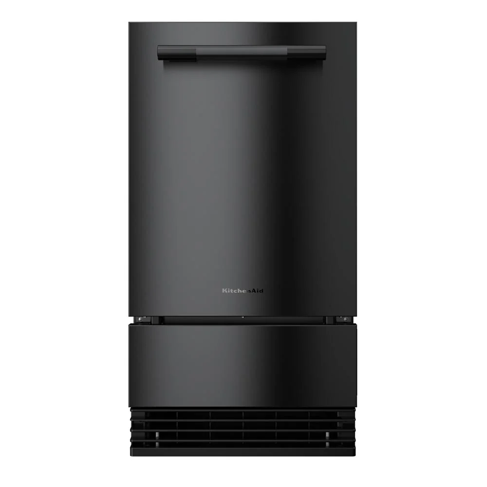 Flexible 18-Inch Automatic Ice Maker with Clear Ice Technology in Black Ore Environmentally Friendly