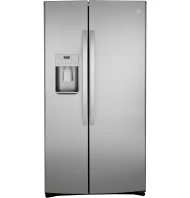 Official GE 21.8 Cu. Ft. Counter-Depth Fingerprint Resistant Side-By-Side Refrigerator Elegant