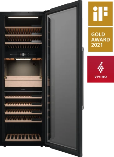 Solid Wine Cooler Wine Climate Cabinet WCN311942G Black – Graphite Black Comfortable