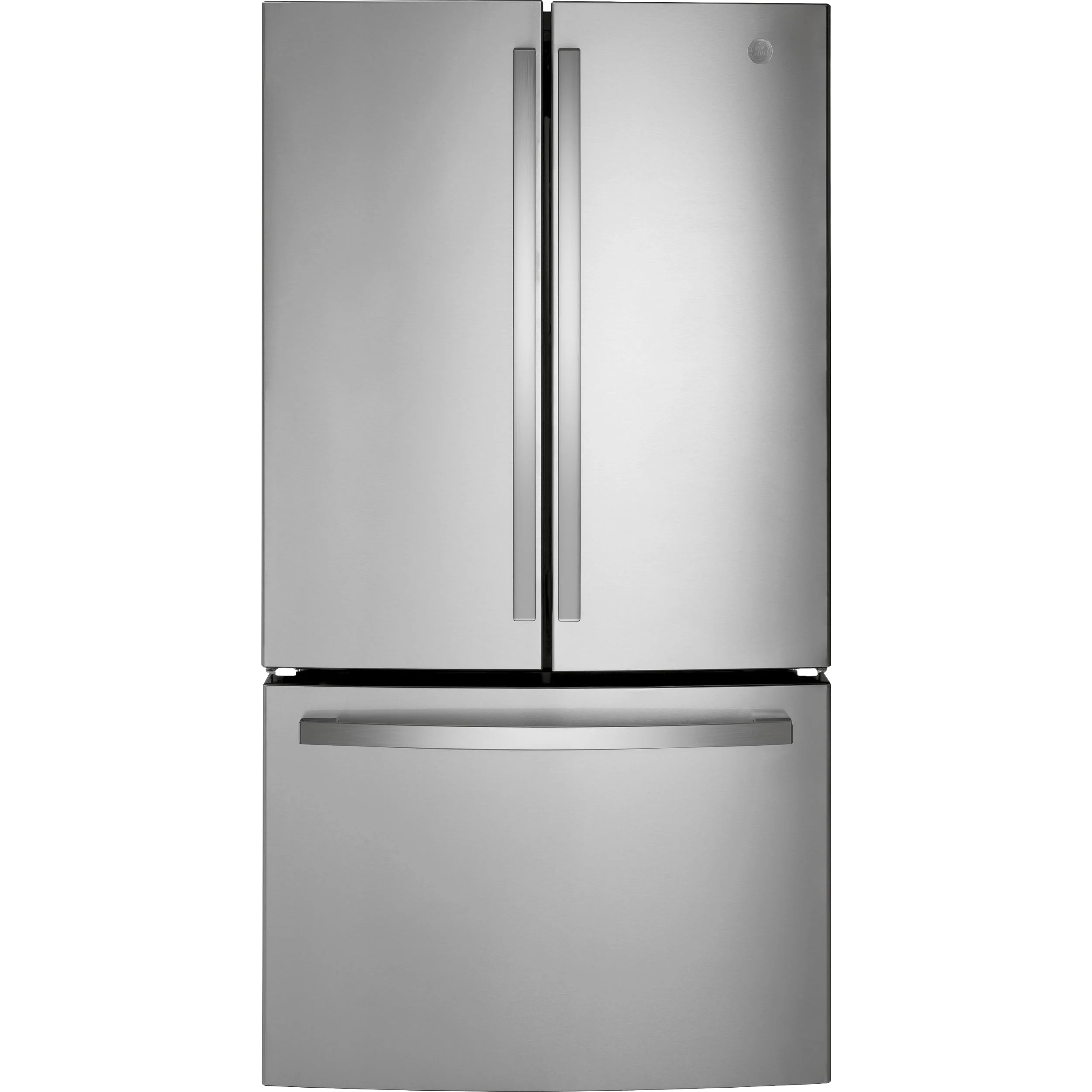 Easy-to-Use GE ENERGY STAR 27.0 Cu. Ft. Fingerprint Resistant French-Door Refrigerator Crafted