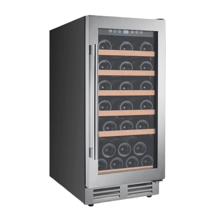 Soft Avanti 28 Bottle DESIGNER Series Wine Cooler – Stainless Steel Powerful