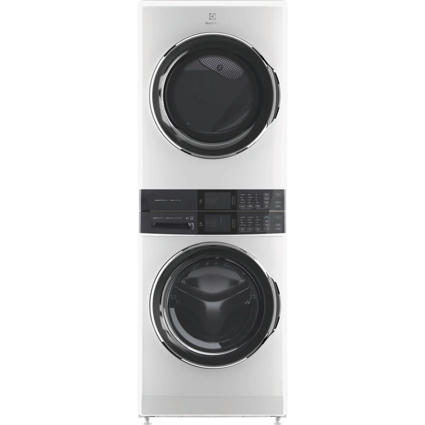 Detailed Laundry Tower Single Unit Front Load 4.5 Cu. Ft. Washer 8 Cu. Ft. Electric Dryer Versatile