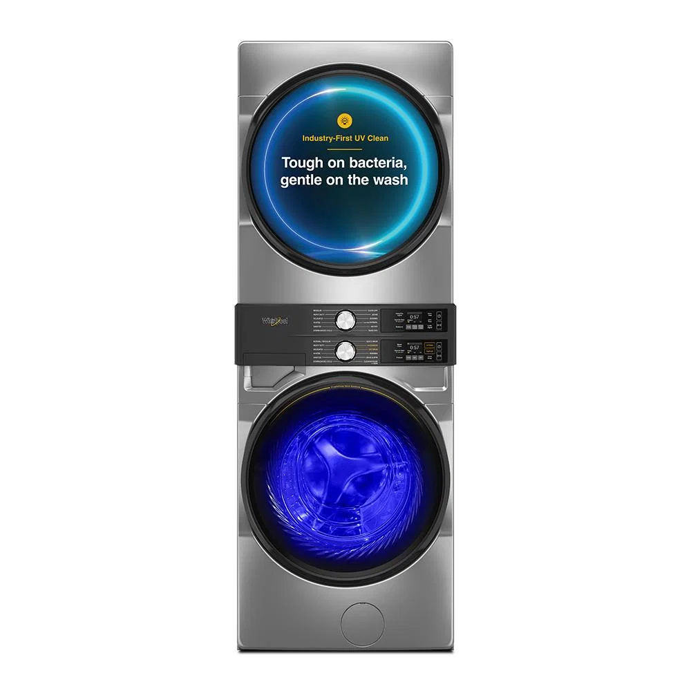 Advanced Smart ENERGY STAR® Front Load Laundry Tower with UV Clean Technology FreshFlowTM Vent System 4.5 cu. ft. Washer 7.4 cu. ft. Gas Dryer Traditional
