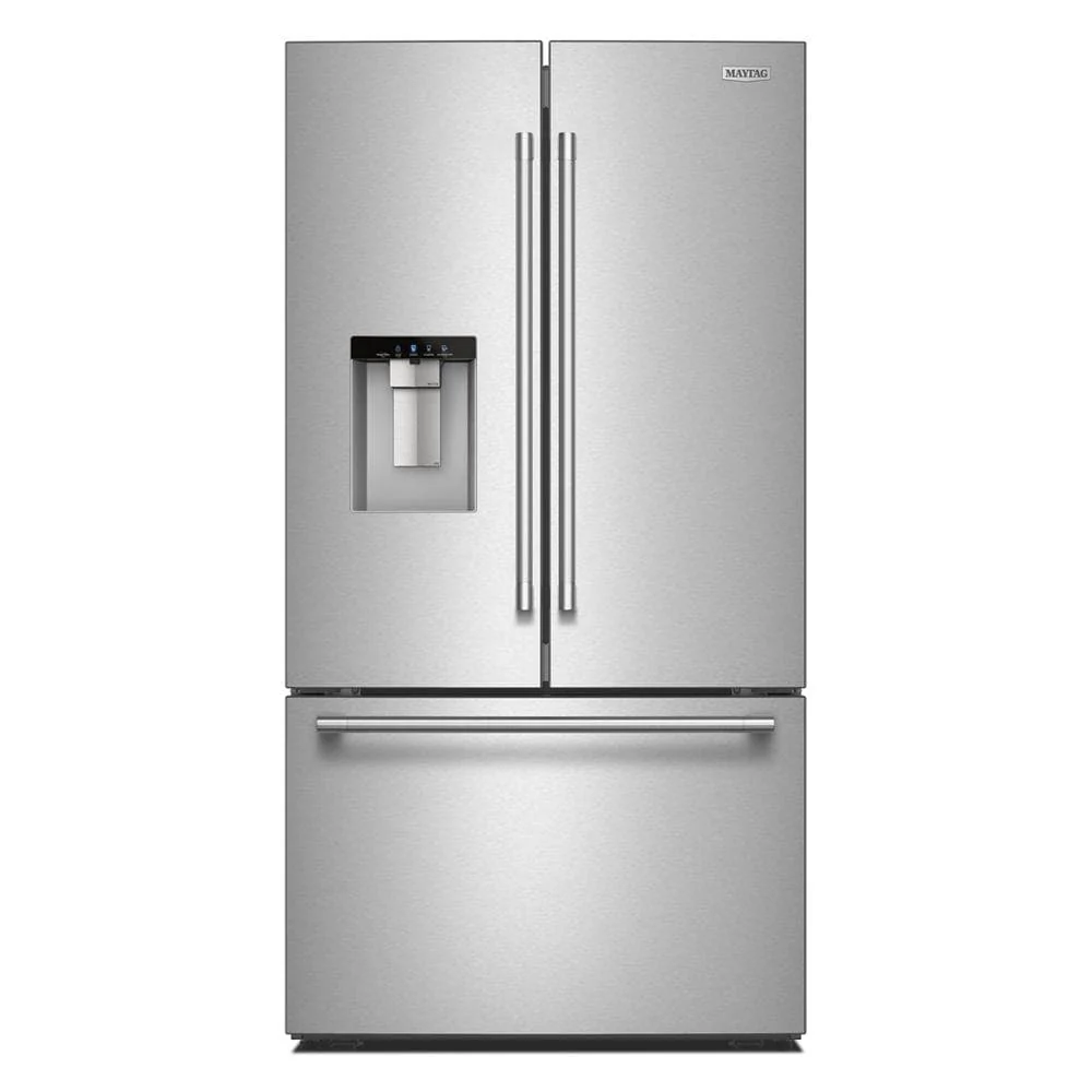 Versatile Maytag® 30 Cu. Ft. XL Capacity French Door Bottom Mount Refrigerator with In-Door-Ice® Dispensing System Healthy