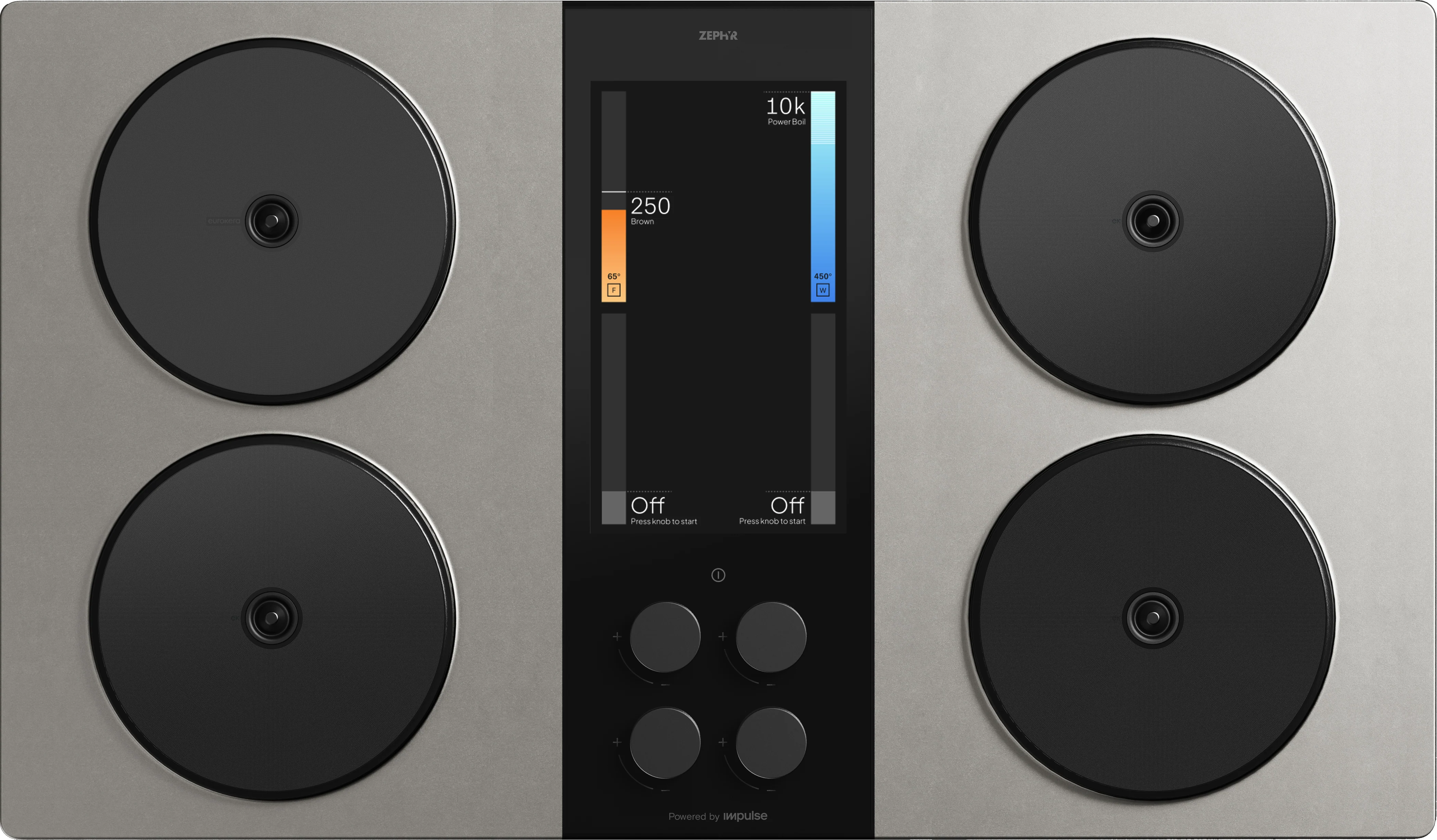 Powerful HyperCore Induction Cooktop 36in Charcoal Requires Battery Next-Generation