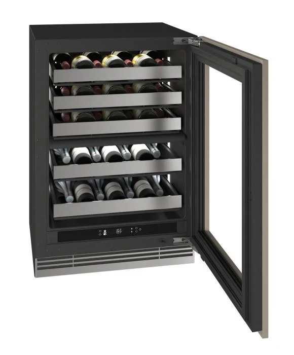 High-Performance 24 Dual-Zone Wine Refrigerator Contemporary