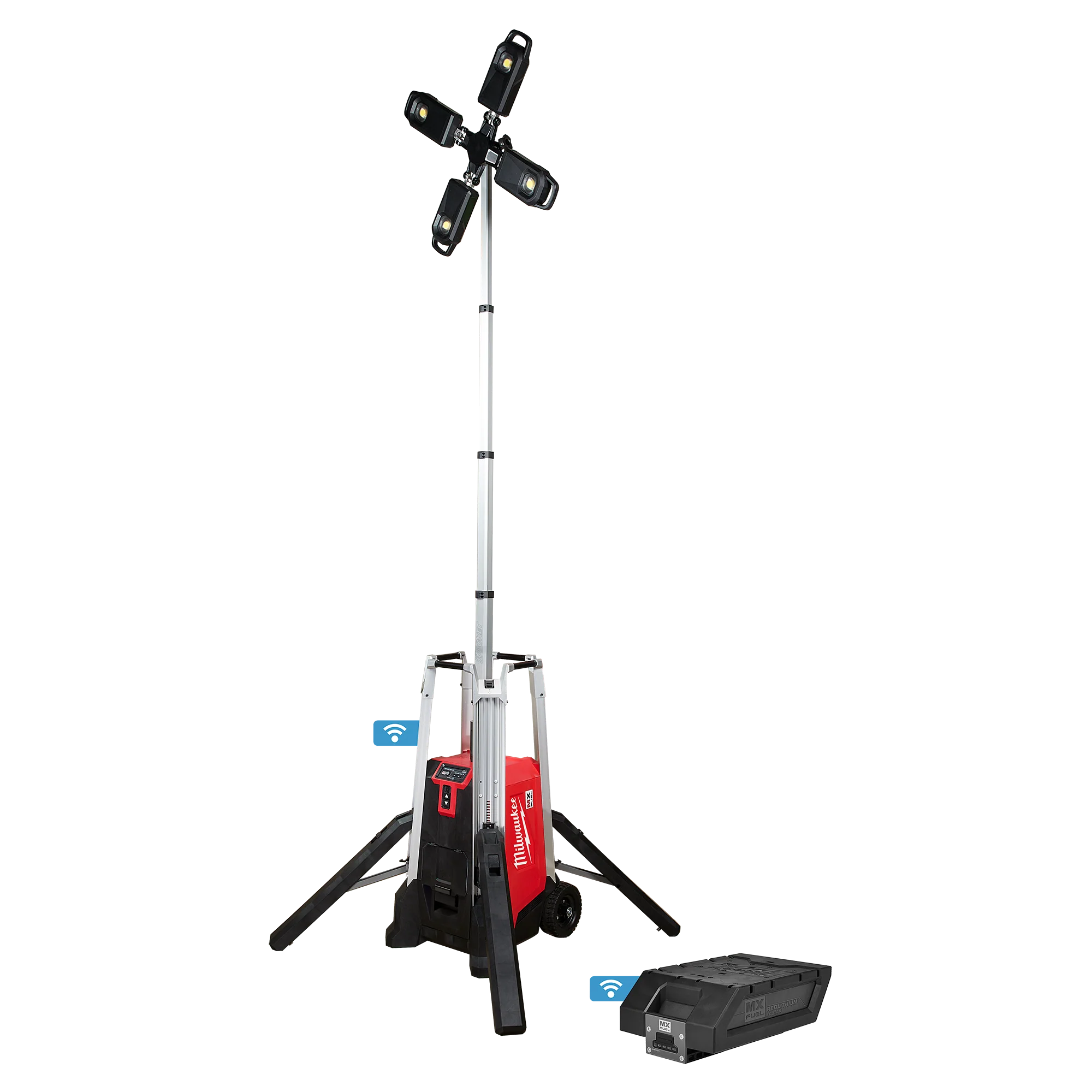 Practical Milwaukee MX FUEL™ ROCKET™ Tower Light Charger Kit Functional
