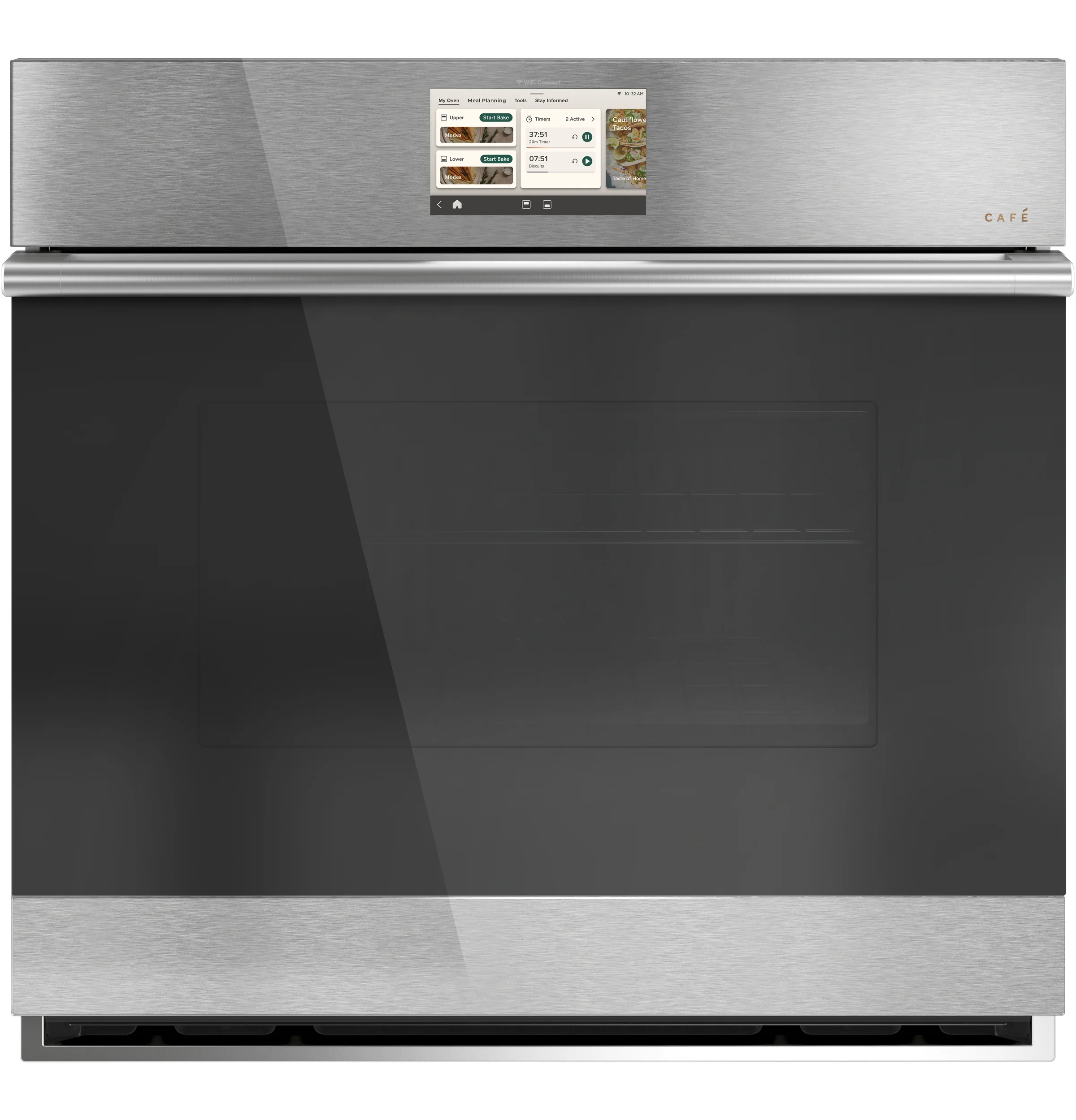 Classic CAFÉ™ 30 Smart Single Wall Oven with Convection in Platinum Glass Innovative