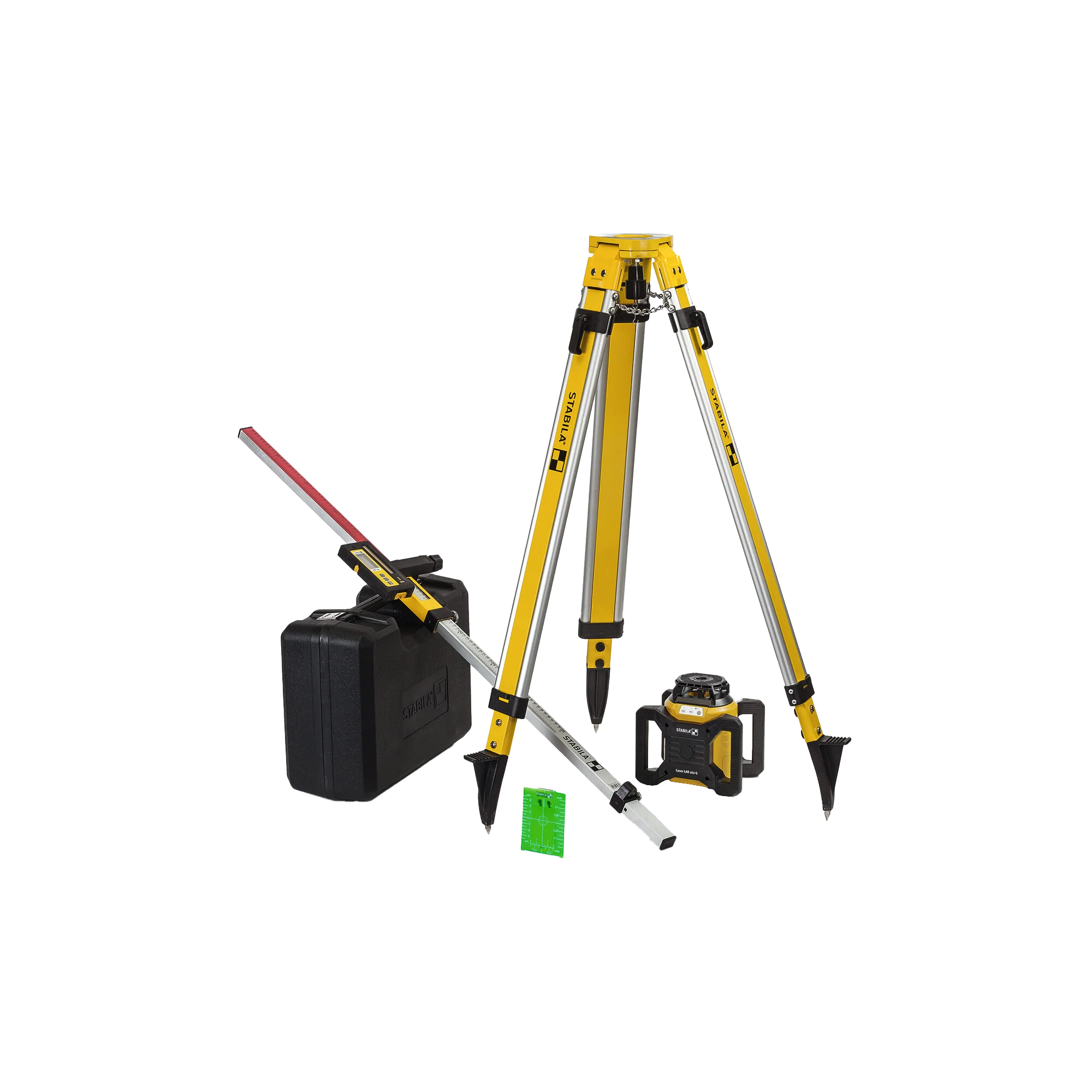 Eco-Friendly Stabila LAR 160 G Rotation Laser Set w Tripod Grade Rod Trendy