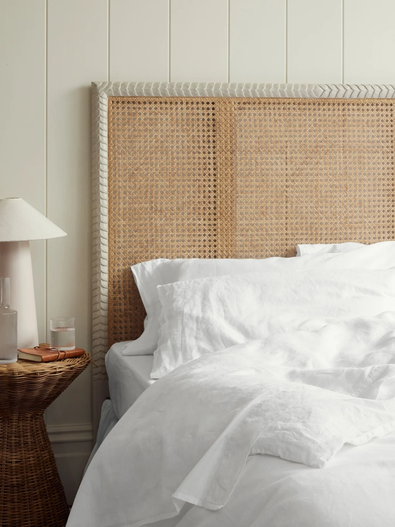 First-Class White Linen Pillowcases Pair Quality