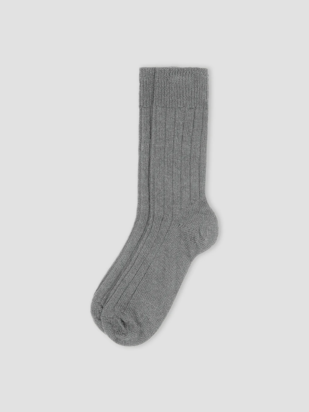 High-Grade Grey Alpaca Bed Socks Secure
